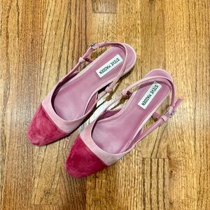 Steve Madden Belinda Flats- Pink Suede